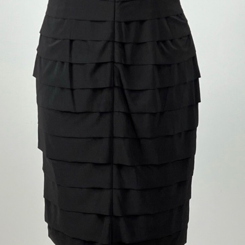 JONES WEAR Black Lace Tiered Dress/Size 4 - Picture 14 of 14